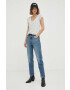 Levi's jeansi 501 CROP femei high waist - Pled.ro