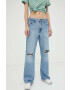 Levi's jeansi BAGGY BOOT femei medium waist - Pled.ro