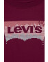 Levi's longsleeve copii culoarea rosu - Pled.ro