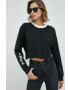 Levi's longsleeve din bumbac culoarea negru - Pled.ro