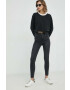 Levi's longsleeve din bumbac culoarea negru - Pled.ro