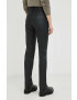 Levi's pantaloni femei culoarea negru drept high waist - Pled.ro