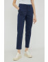 Levi's pantaloni femei culoarea albastru marin mulata medium waist - Pled.ro