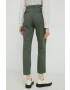 Levi's pantaloni femei culoarea verde mulata medium waist - Pled.ro