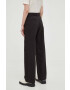 Levi's pantaloni de bumbac culoarea negru drept high waist - Pled.ro