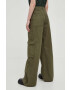 Levi's pantaloni de bumbac BAGGY CARGO culoarea verde drept medium waist - Pled.ro