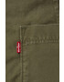 Levi's pantaloni de bumbac BAGGY CARGO culoarea verde drept medium waist - Pled.ro