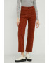 Levi's pantaloni de catifea cord femei high waist - Pled.ro