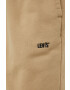 Levi's pantaloni de trening din bumbac Gold Tab barbati culoarea bej neted - Pled.ro