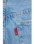 Levi's pantaloni scurți jeans 501 femei neted high waist 56327.0086-LightIndig - Pled.ro