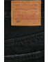 Levi's pantaloni scurti jeans femei culoarea negru neted high waist - Pled.ro