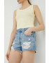 Levi's pantaloni scurti jeans femei neted high waist - Pled.ro