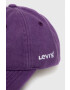 Levi's șapcă de baseball din catifea culoarea violet neted - Pled.ro