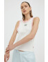 Levi's top din bumbac culoarea alb - Pled.ro