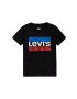 Levi's Tricou copii culoarea negru cu imprimeu - Pled.ro