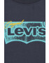 Levi's tricou copii culoarea gri cu imprimeu - Pled.ro