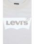 Levi's tricou de bumbac pentru copii culoarea bej cu imprimeu - Pled.ro