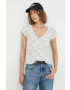 Levi's tricou din amestec de in culoarea bej - Pled.ro