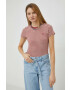 Levi's tricou din bumbac culoarea rosu - Pled.ro