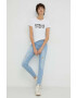 Levi's tricou din bumbac culoarea alb - Pled.ro