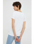 Levi's tricou din bumbac culoarea alb - Pled.ro