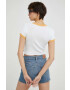 Levi's tricou din bumbac culoarea alb - Pled.ro