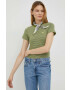 Levi's tricou din bumbac culoarea verde - Pled.ro