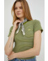 Levi's tricou din bumbac culoarea verde - Pled.ro