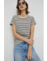 Levi's tricou din bumbac culoarea bej - Pled.ro