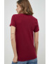 Levi's tricou din bumbac culoarea bordo - Pled.ro