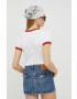 Levi's tricou din bumbac culoarea alb - Pled.ro