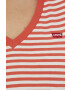 Levi's tricou din bumbac culoarea portocaliu - Pled.ro