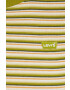 Levi's tricou din bumbac culoarea verde - Pled.ro