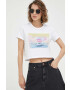 Levi's tricou din bumbac culoarea alb - Pled.ro