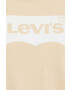 Levi's tricou din bumbac culoarea galben - Pled.ro