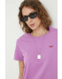 Levi's tricou din bumbac culoarea violet - Pled.ro