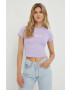 Levi's tricou din bumbac culoarea violet - Pled.ro