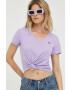 Levi's tricou din bumbac culoarea violet - Pled.ro