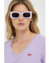 Levi's tricou din bumbac culoarea violet - Pled.ro