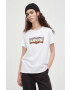 Levi's tricou din bumbac culoarea alb - Pled.ro