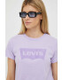 Levi's tricou din bumbac culoarea violet - Pled.ro