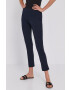 Liviana Conti Pantaloni femei culoarea albastru marin model drept medium waist - Pled.ro