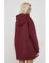 Local Heroes Rochie culoarea bordo mini oversize - Pled.ro