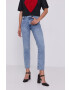 Love Moschino jeansi femei medium waist - Pled.ro