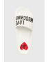 Love Moschino papuci Sabotd Pool 25 femei culoarea alb JA28052G1G - Pled.ro