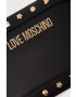 Love Moschino poseta de piele culoarea negru - Pled.ro