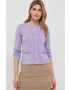 Luisa Spagnoli cardigan din lana culoarea violet light - Pled.ro