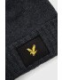 Lyle & Scott caciula culoarea albastru marin din tricot gros - Pled.ro