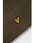 Lyle & Scott Căciulă culoarea verde din tesatura neteda - Pled.ro