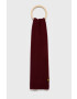 Lyle & Scott Fular culoarea bordo material neted - Pled.ro